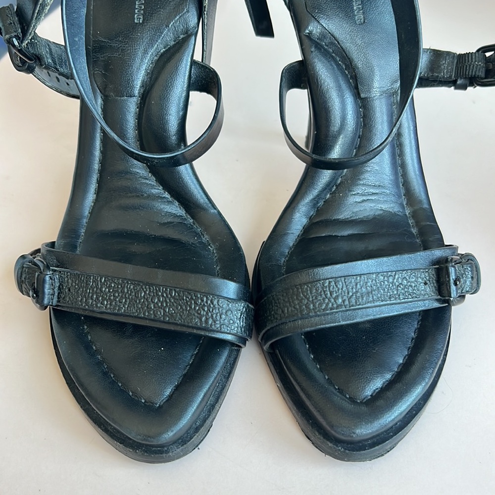 ALEXANDER WANG Strappy Black Leather Stilettos! Size 38 - Picture 6 of 10